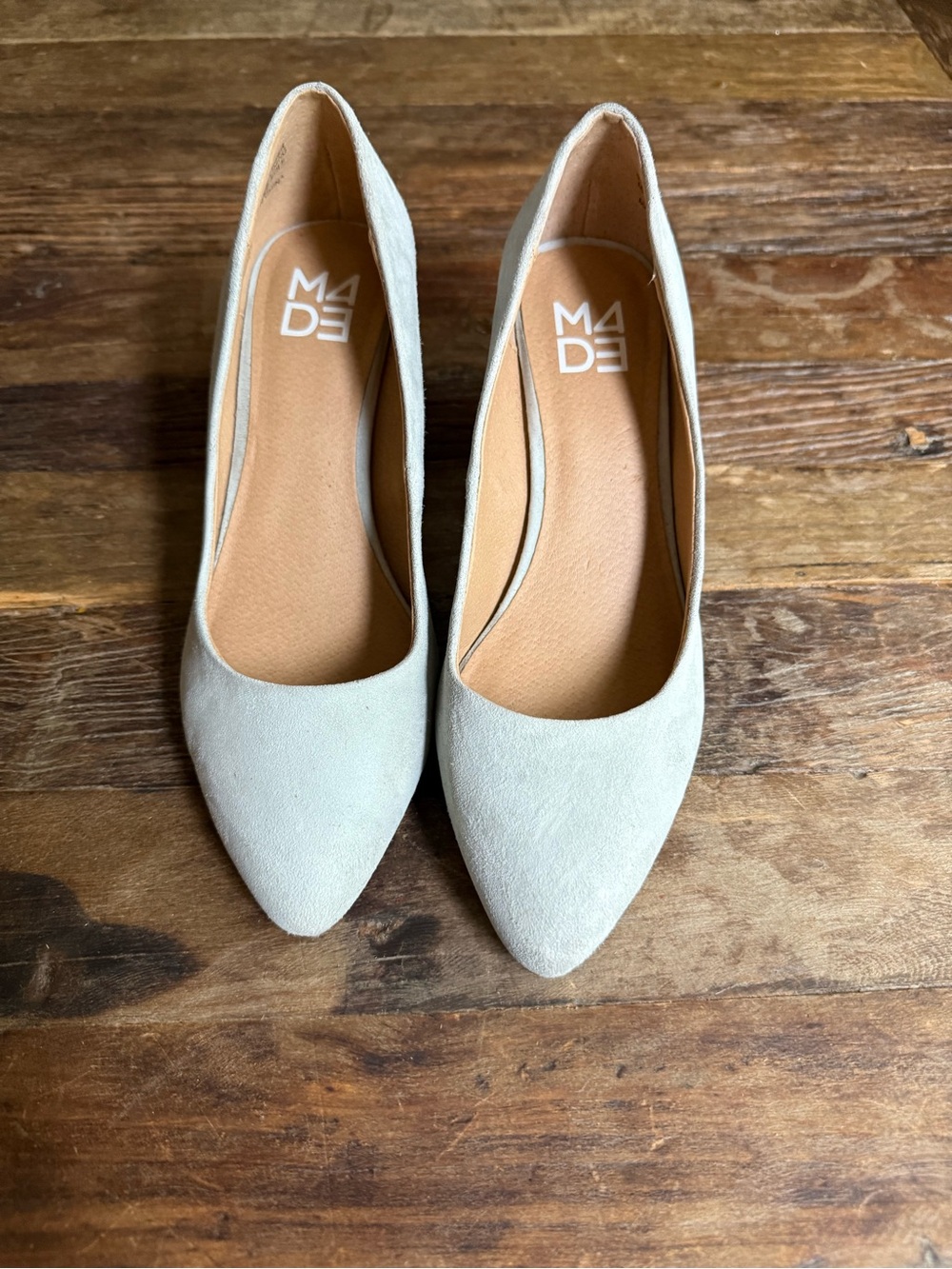 Anthropologie MADE Women's Pointed Toe Pumps in Sage